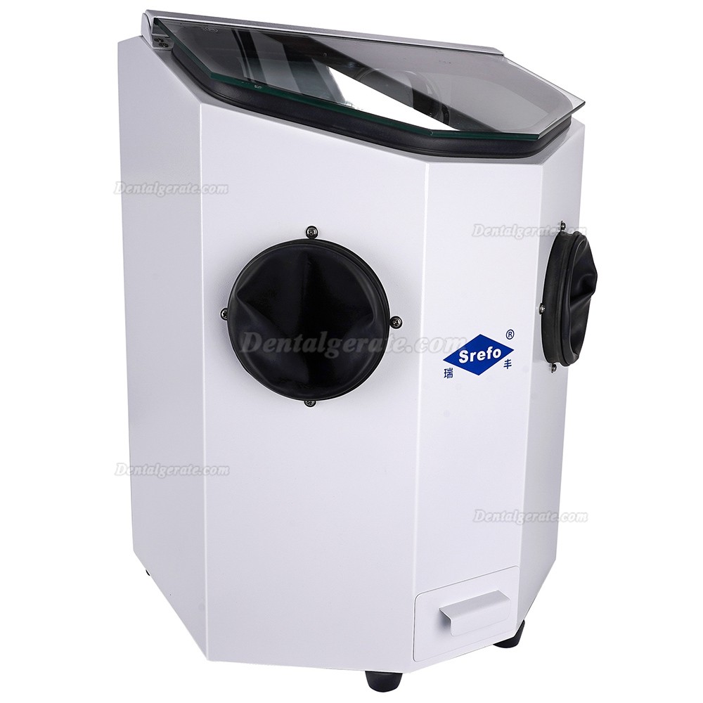 Srefo R-606-1 Zahntechnik Sandstrahlger&auml;t aus Aluminiumoxid, Feinstrahlkabine